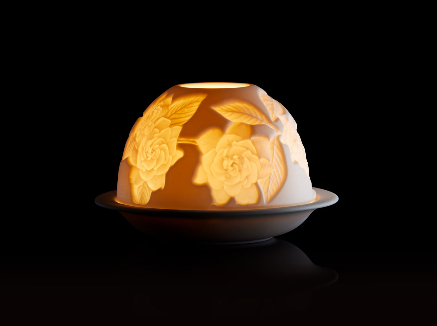 Bernardaud Votivelight - Gardenia Flowers