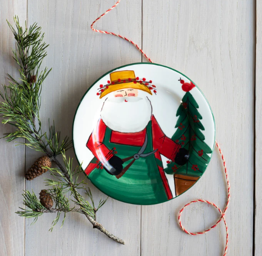 Vietri Old St. Nick 2022 Limited Edition Salad Plate