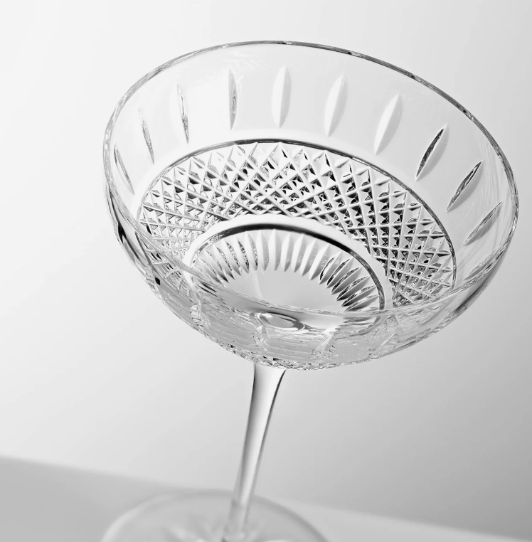 Waterford Irish Lace Martini 10 OZ Set/2