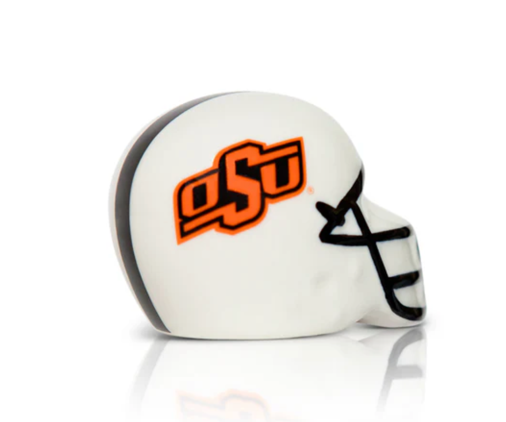 Nora Fleming Mini Collegiate Helmet: Oklahoma State University