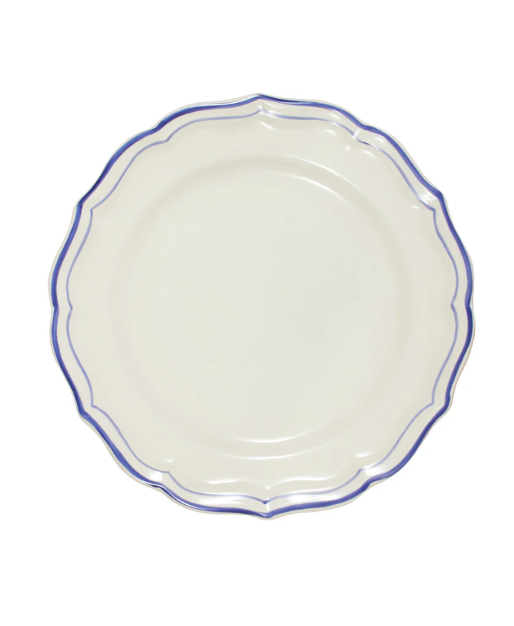 Gien Filet Blue Dinner Plate