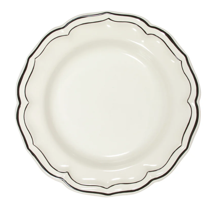 Gien Filet Midnight Deep Round Dish