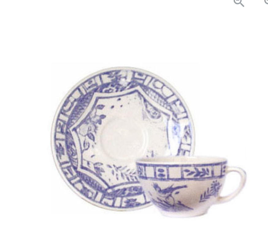 GIEN TEA SAUCER OISEAU BLEU