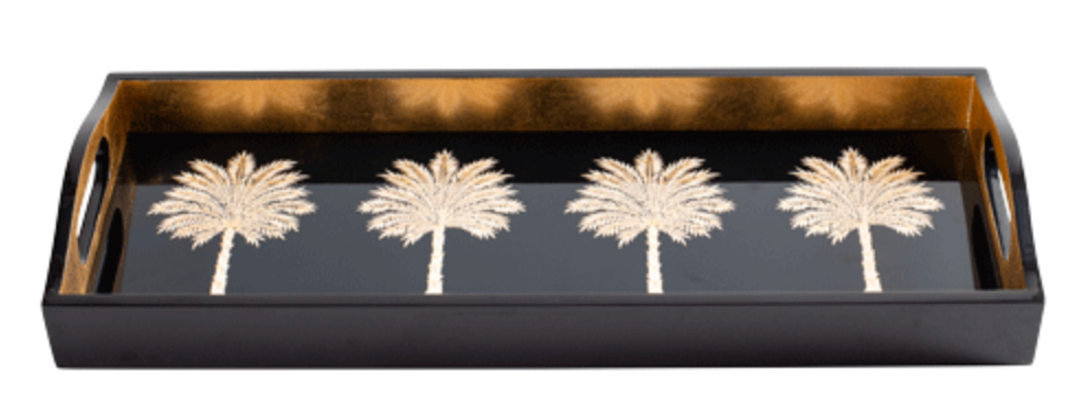 Grand Palms Black Tray 20 x 8