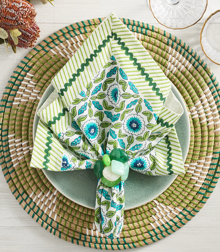 Kim Seybert Napkin Rings: Sea Stone, Set of 4