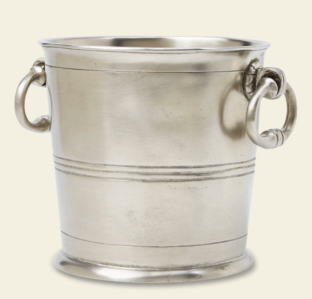 Match Pewter Ice Bucket with Rings