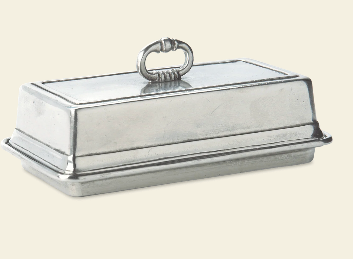 Match Pewter Covered Butter Dish