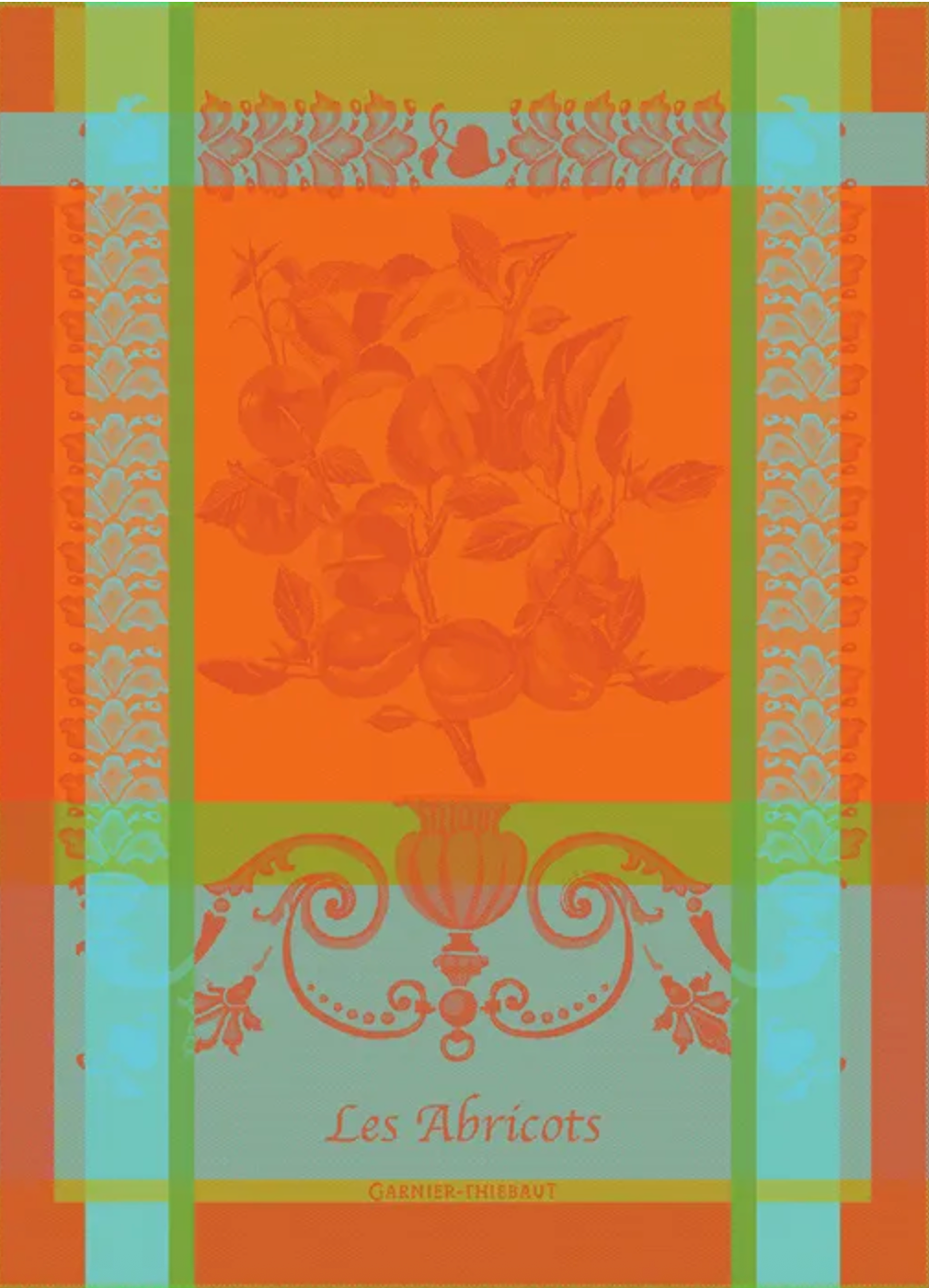 Garnier Thiebaut Les Abricots Orange Jacquard Kitchen Towel