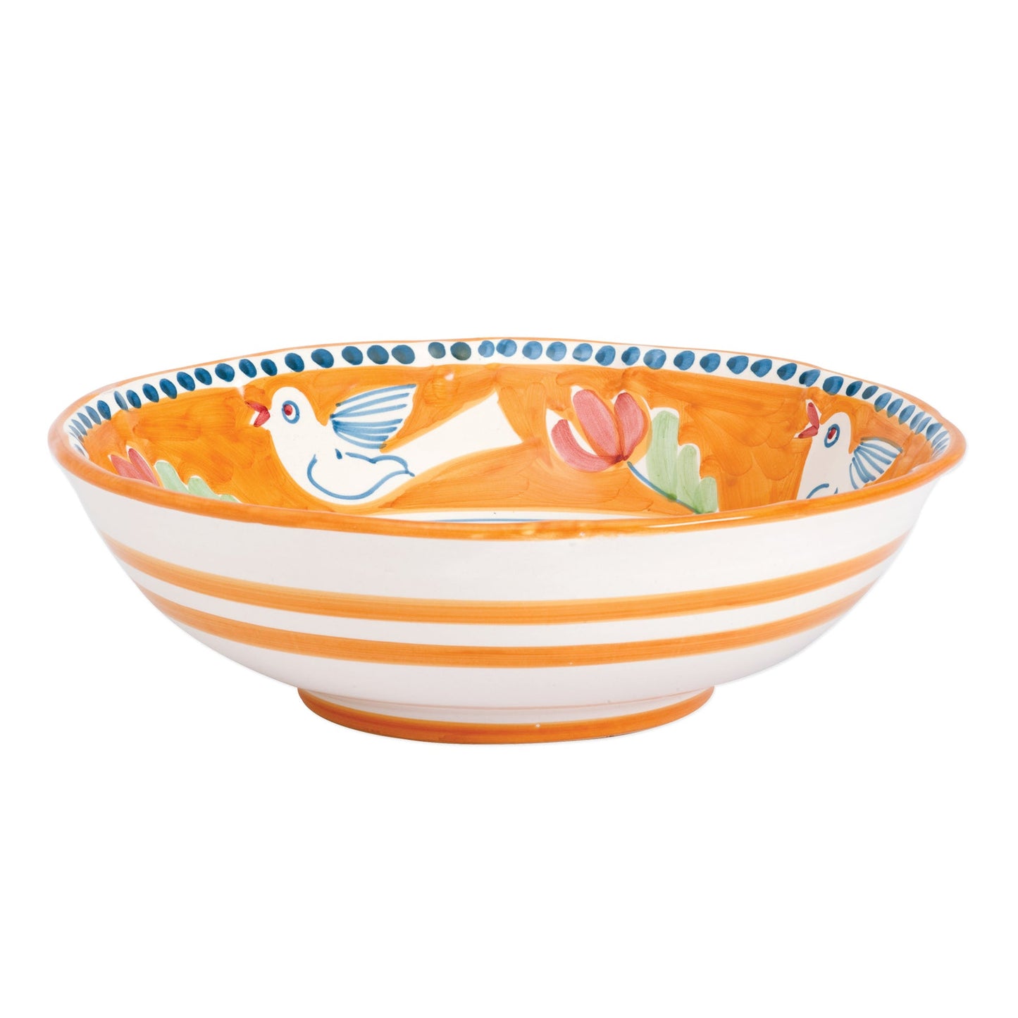 Vietri Campagna Uccello (Bird) Large Serving Bowl