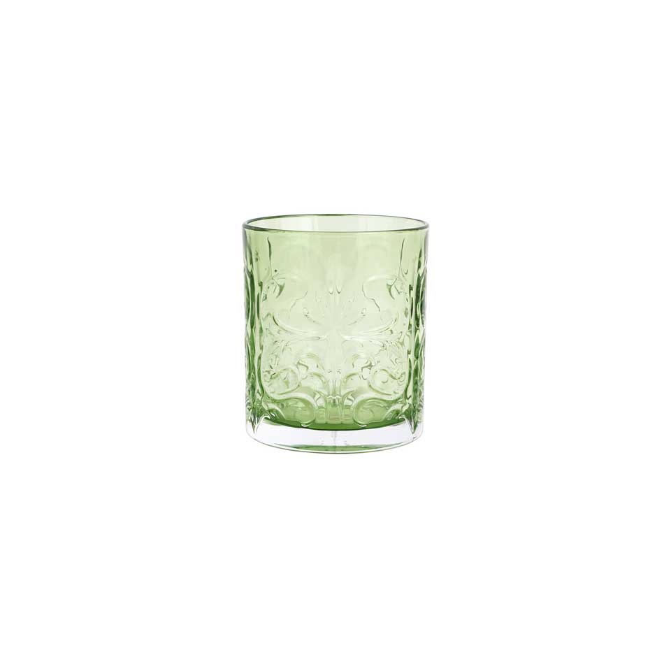 Vietri Barocco Double Old Fashioned - Mint Green