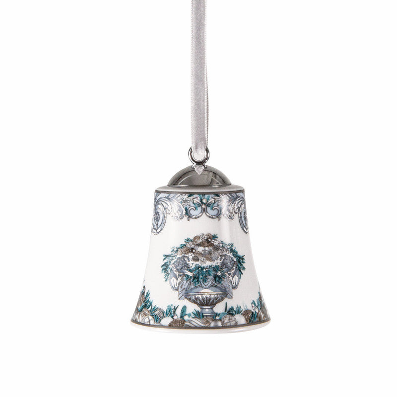 Versace 2026 Bell Ornament La Coupe des Dieux Holiday porcelain Rosenthal