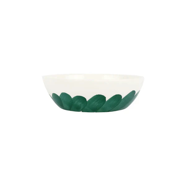 Vietri Lisbon Green Brushstroke Cereal Bowl