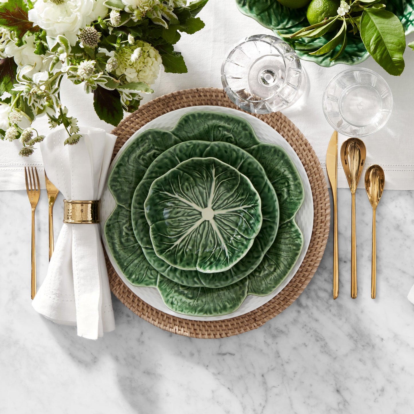 Vista Alegre Bordallo Pinheiro Cabbage Cereal Bowl - Green