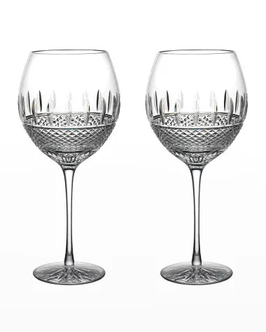 Waterford Irish Lace Red Wine Glasses, Set of 2