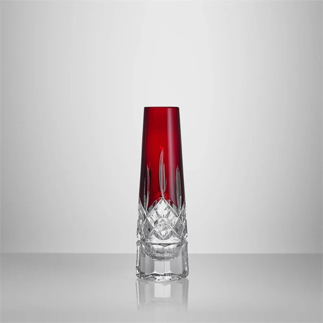 Waterford Lismore Red Bud Vase 7 inch