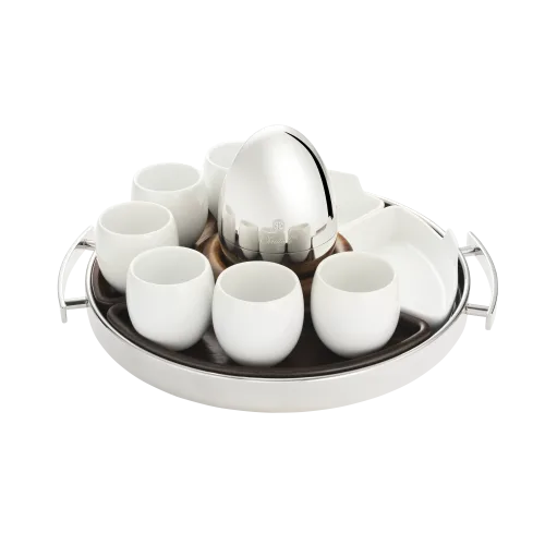 Christofle MOOD Coffee Tray Stainless Steele with inserts