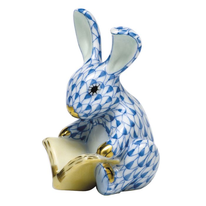 Herend Storybook Blue Bunny
