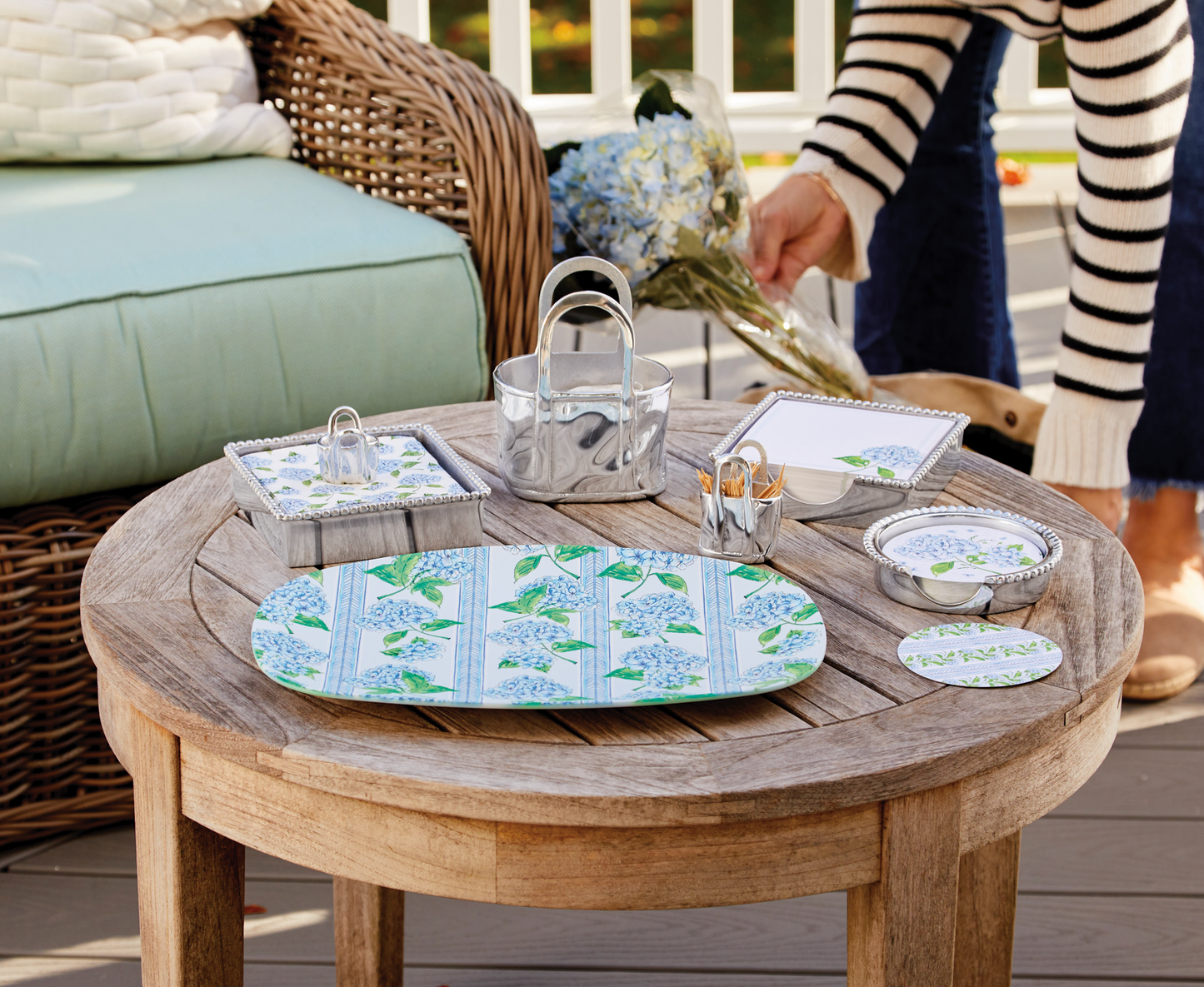 Mariposa Platter - Hydrangea