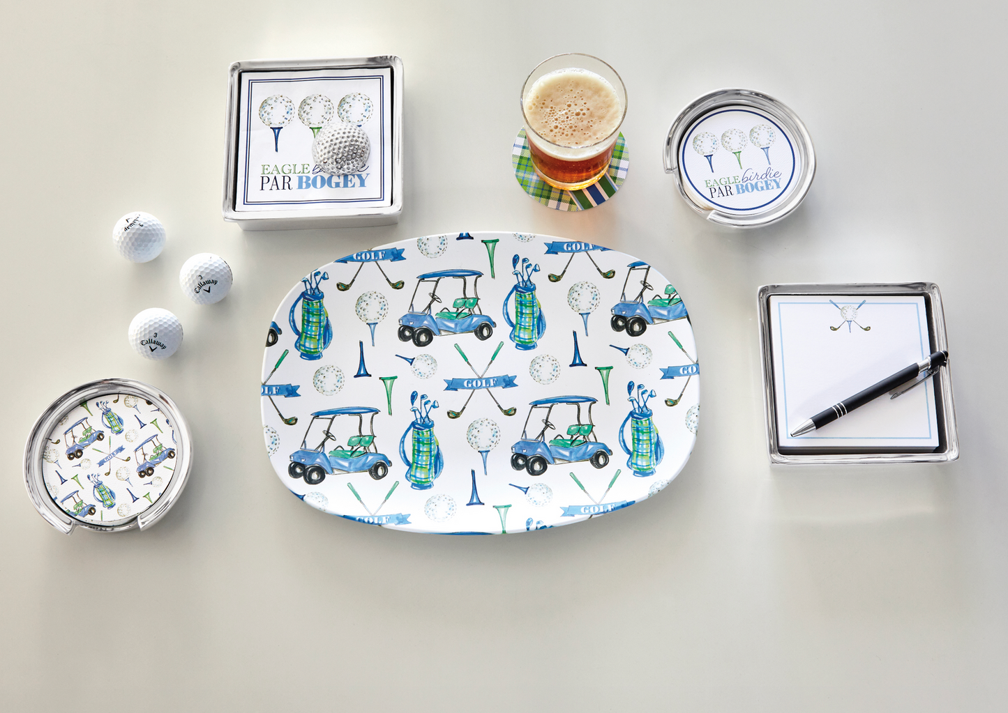 Mariposa Napkin Box Set - Signature - Golf Ball Weight