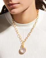 Dina Mackney Designs Pendant - Faceted Maxi Enhancer - Rose Quartz