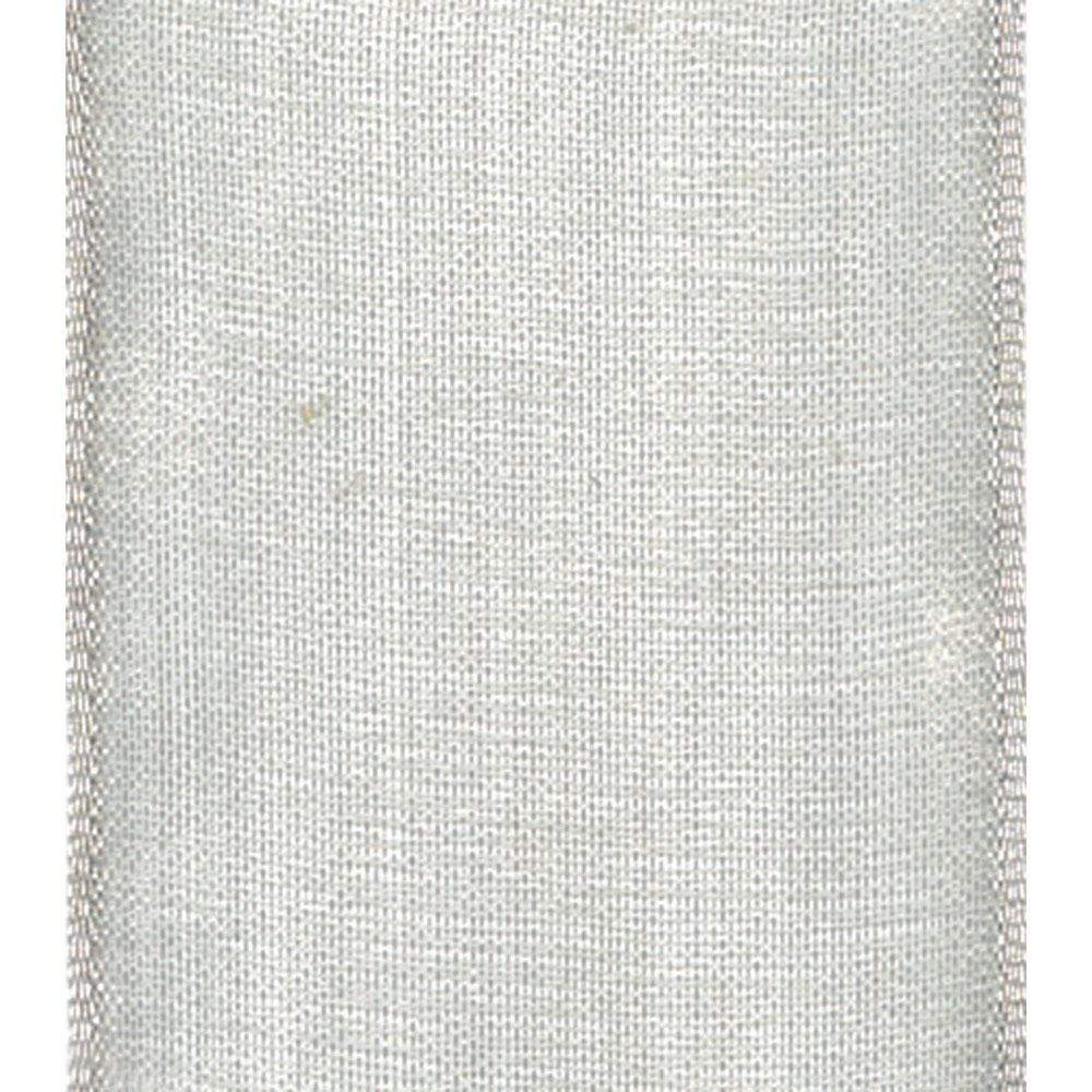 Caspari Ribbon: Sheer Wired Roll in Silver