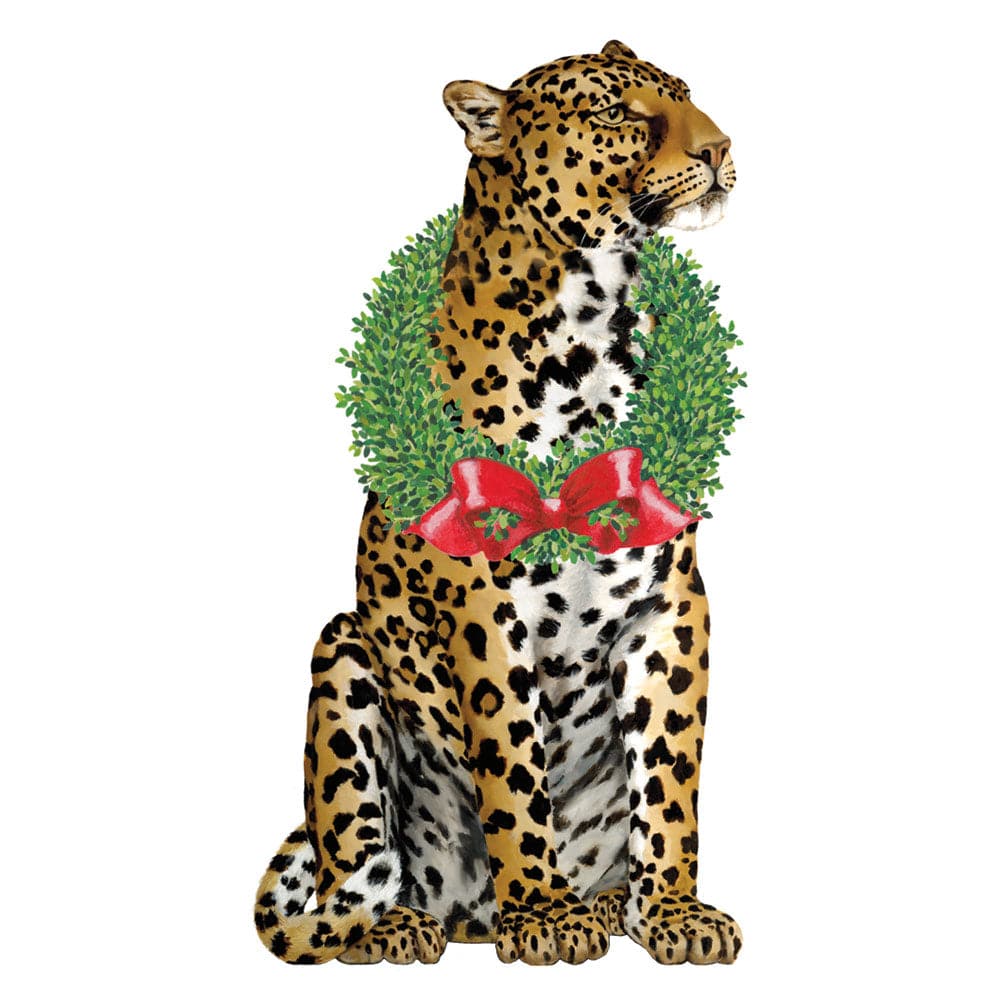 Caspari Ornament Gift Tags: Wild Christmas Die-Cut