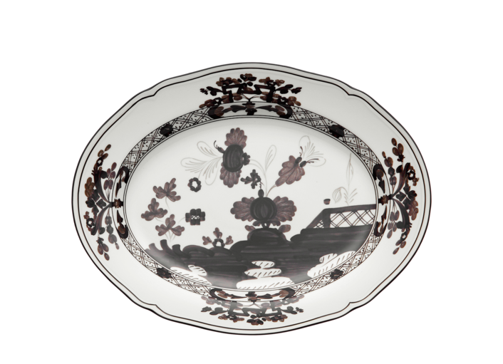 Ginori 1735 Oriente Italiano Oval Platter 13.5" - Albus (White)