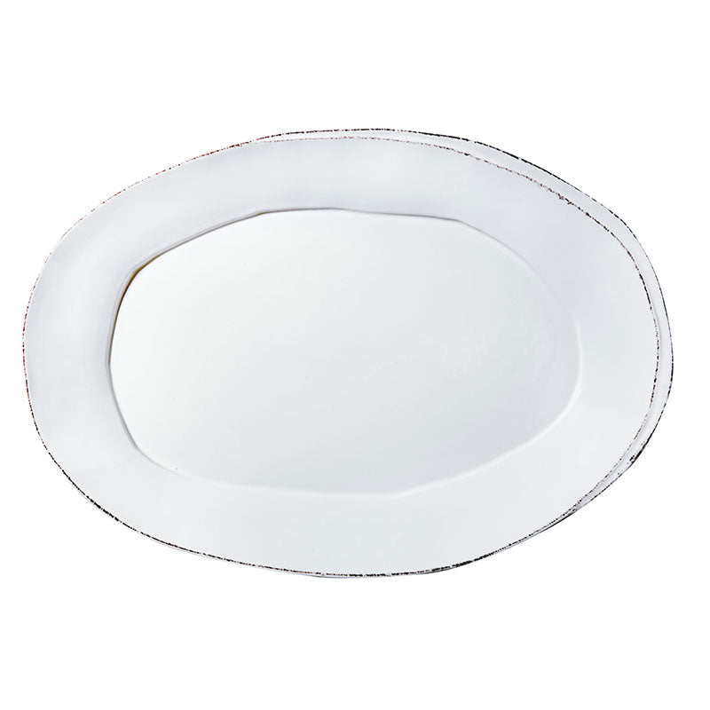 Vietri Lastra White - Platter Oval