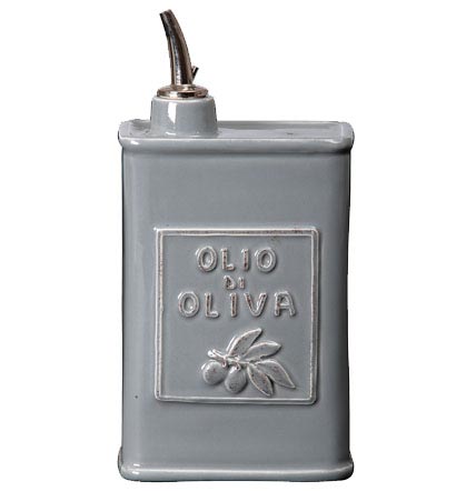 Vietri Lastra Gray - Olive Oil Can