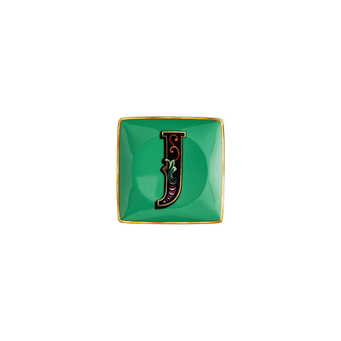 Versace Alphabet Square Plate "J"