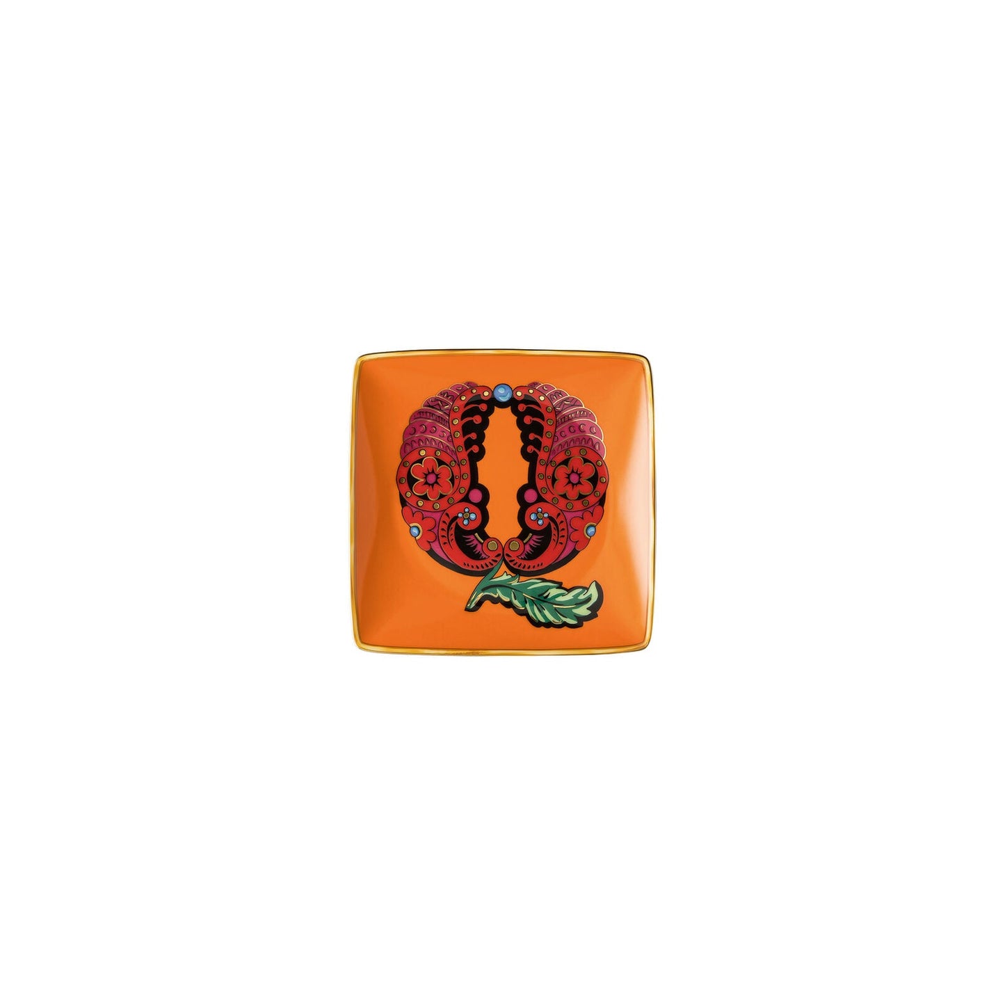 Versace Alphabet Square Plate "Q"