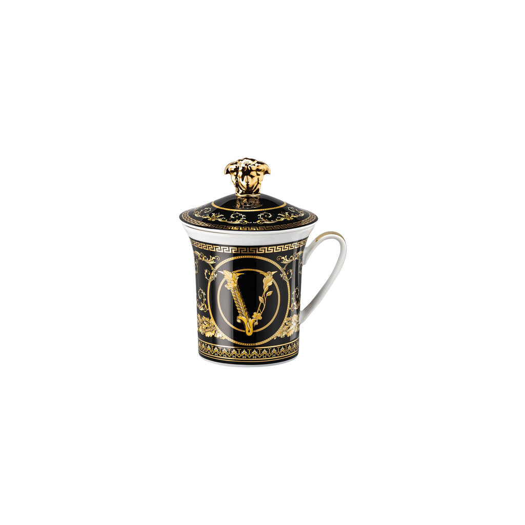 Versace Vitus Gala Black Mug w/lid 30 Years Mug