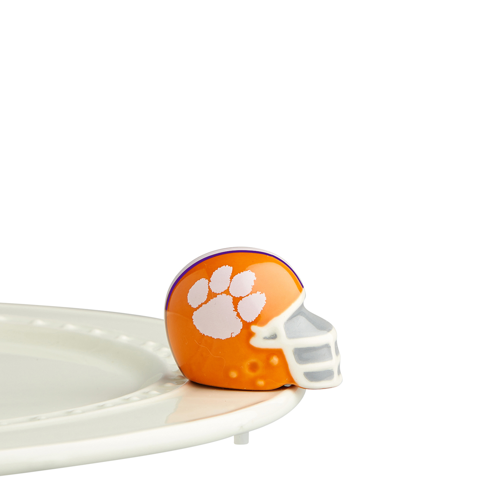 Nora Fleming Mini Collegiate Helmet: Clemson University