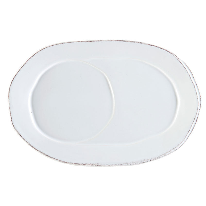 Vietri Lastra White - Tray Oval
