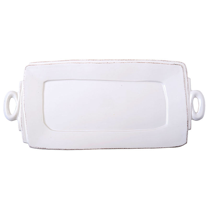 Vietri Lastra White - Handled Platter Rectangular