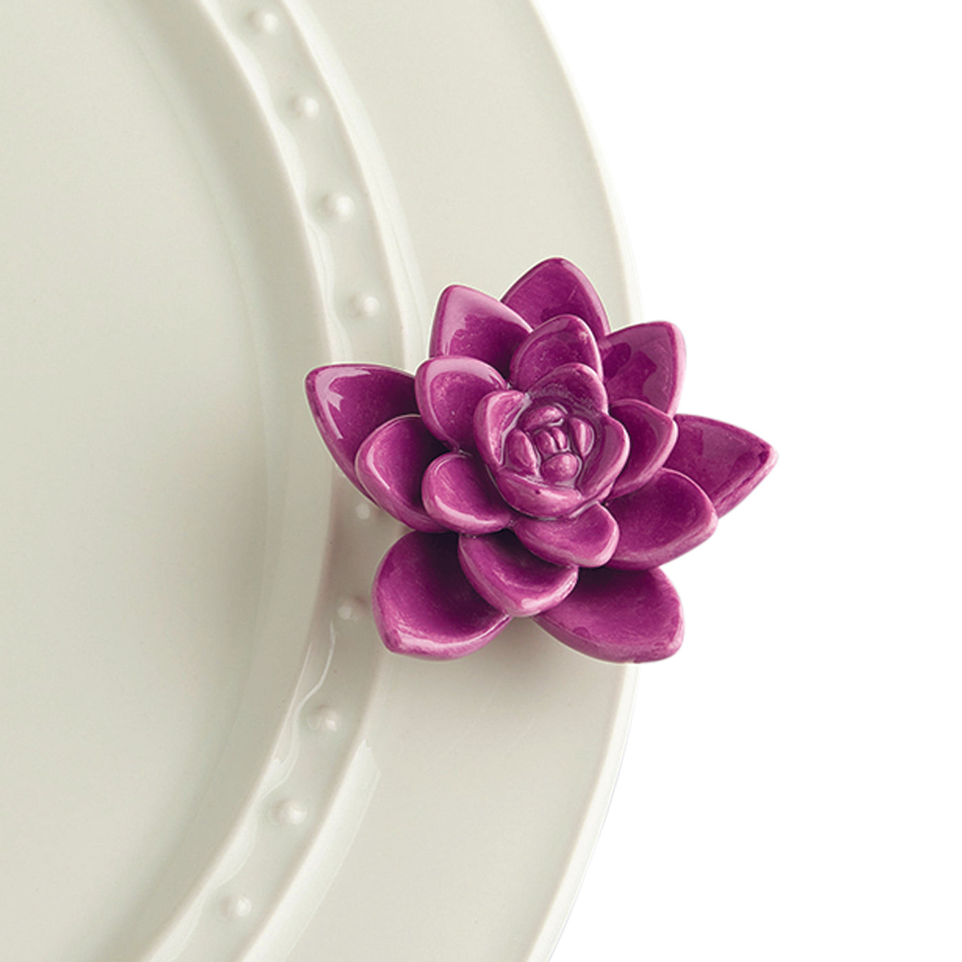Nora Fleming Mini: Get Growing! (Purple Succulent)