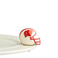 Nora Fleming Mini Collegiate Helmet: University of Wisconsin