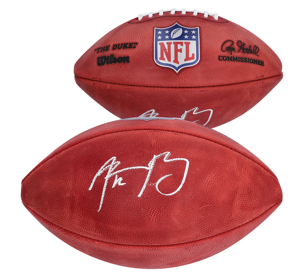 Aaron Rodgers Authentic Autographed NFL Football in Custom Display Case