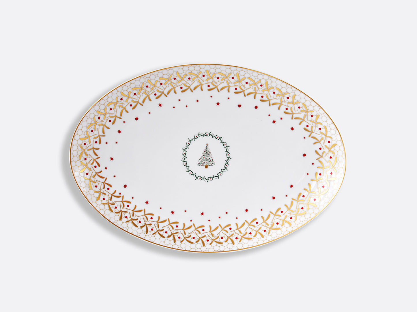 Bernardaud Noël Oval platter 15''