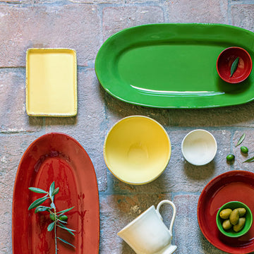 Vietri Cucina Fresca Rectangular Tray - Saffron