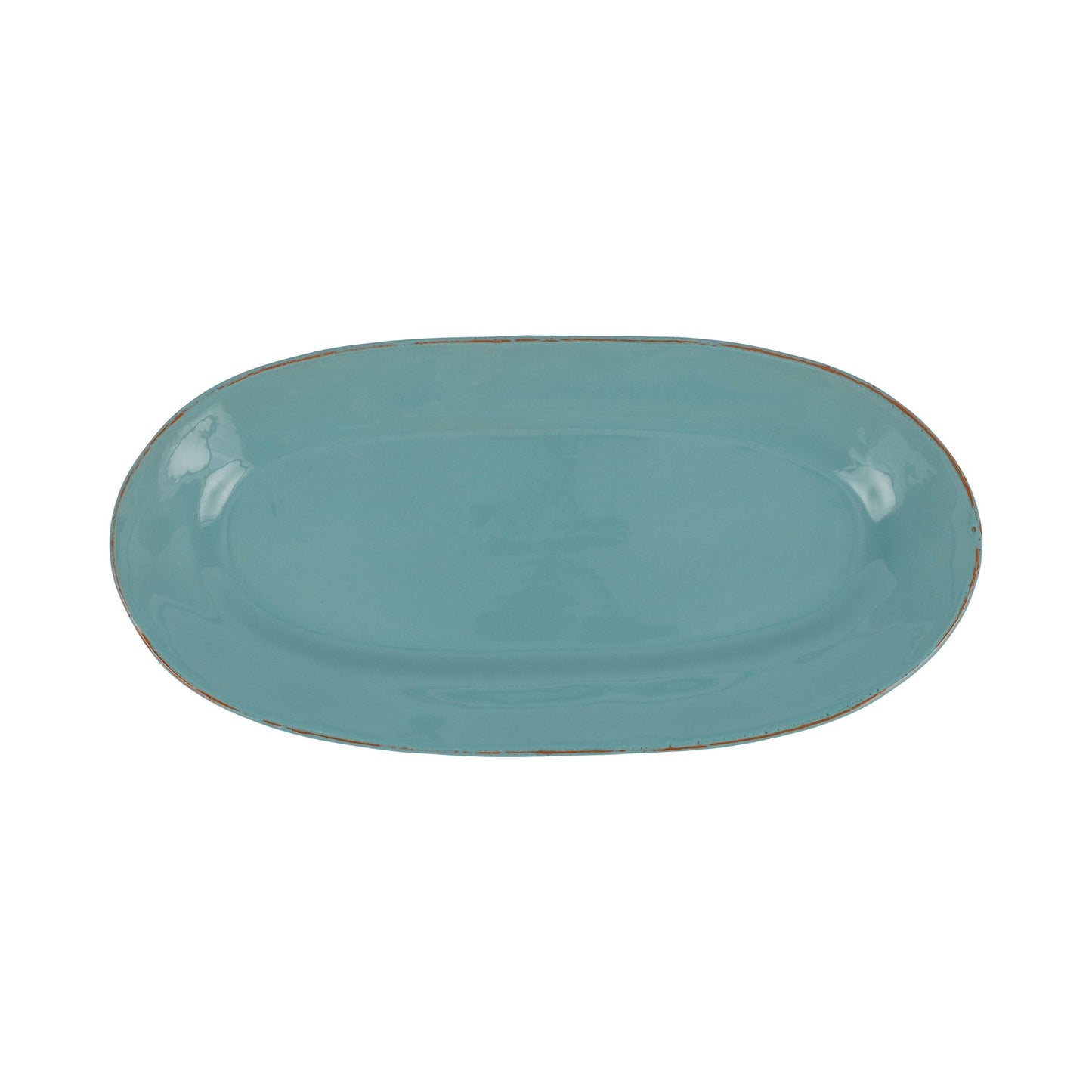 Vietri Cucina Fresca Narrow Oval Platter - Turquoise
