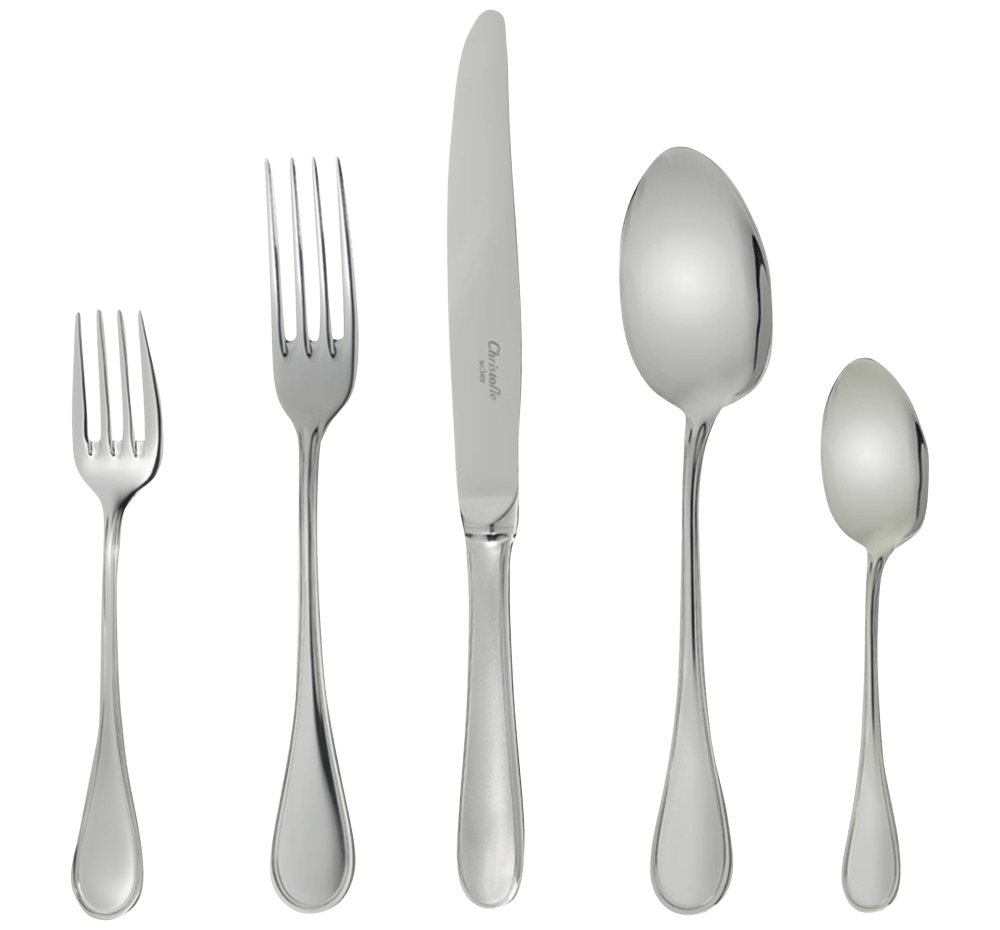 Christofle Albi Acier Flatware: 5-Piece Set, Stainless Steel