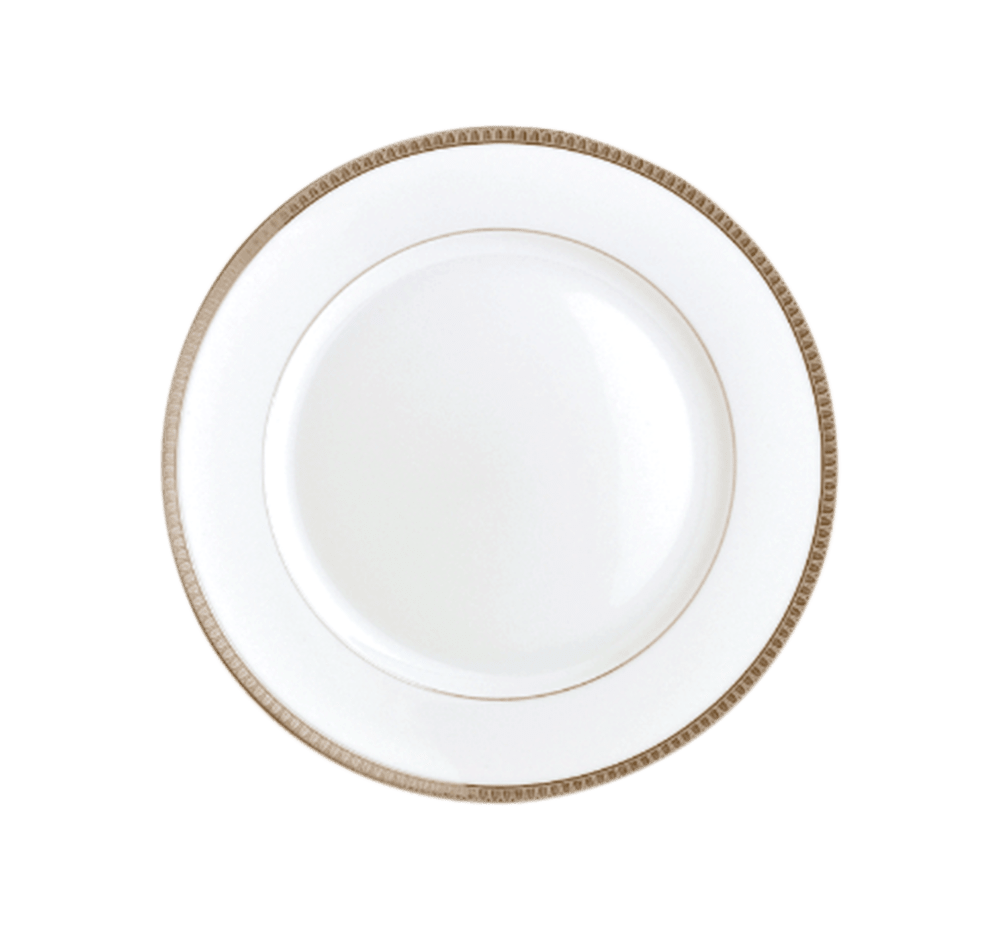 Christofle Malmaison Dinnerware: Bread and Butter Plate, Porcelain Platinum-Finish