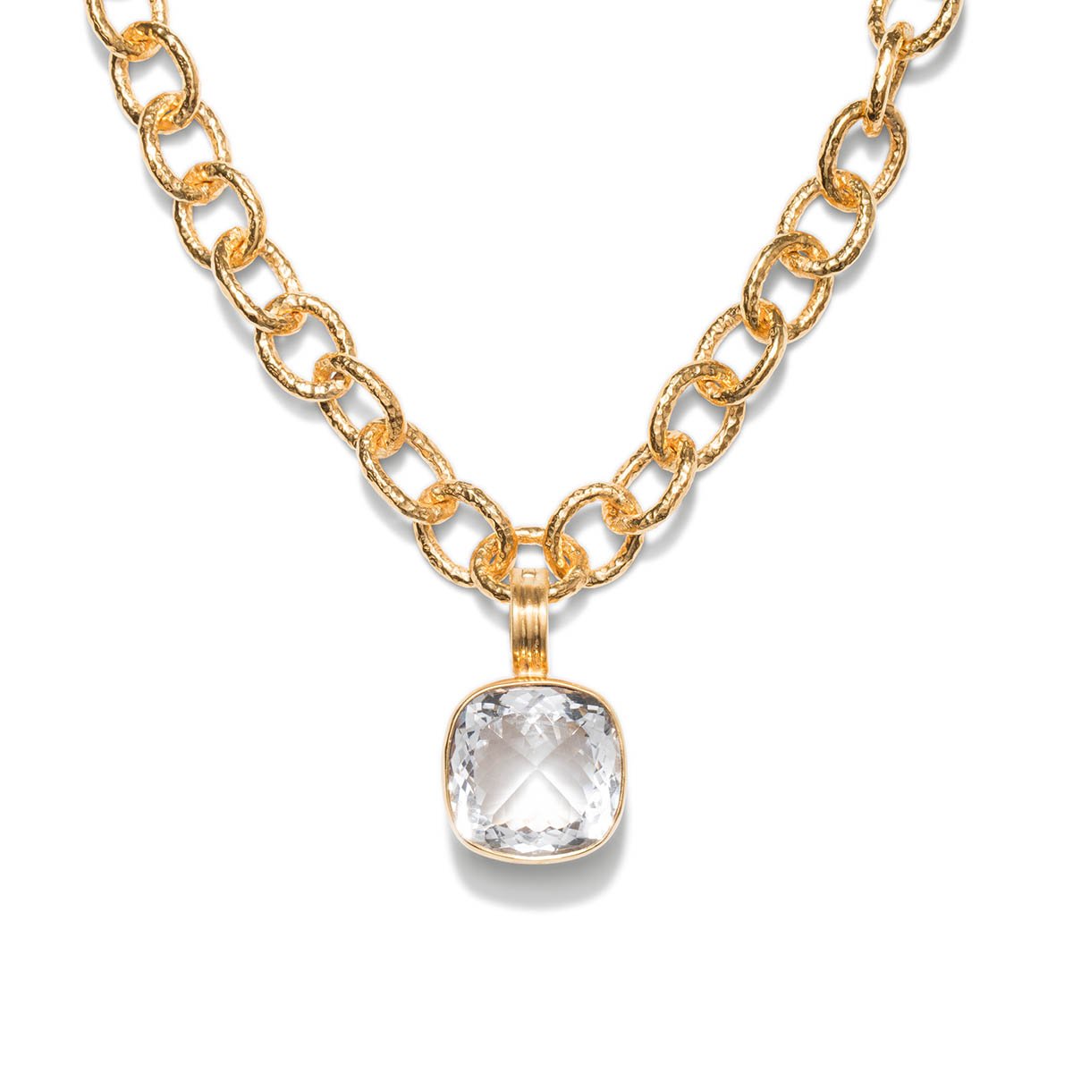 Dina Mackney Designs Pendant - Faceted Maxi Pendant Only - Clear Quartz