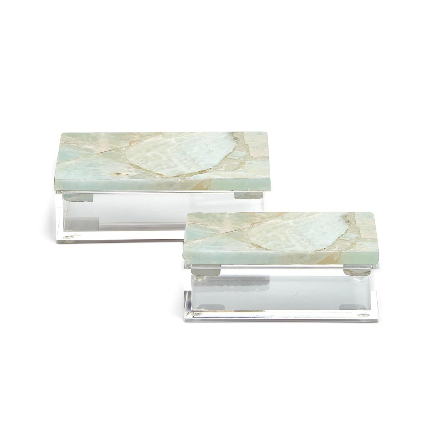 Two's Company LG Amazonite Box