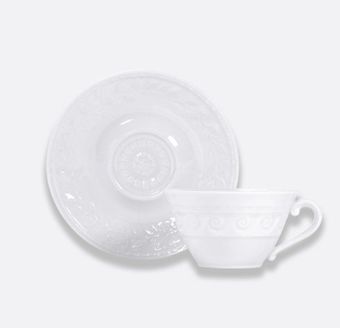 Bernardaud Louvre Tea Cup and Saucer Set