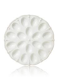Juliska Berry & Thread Whitewash Deviled Egg Platter