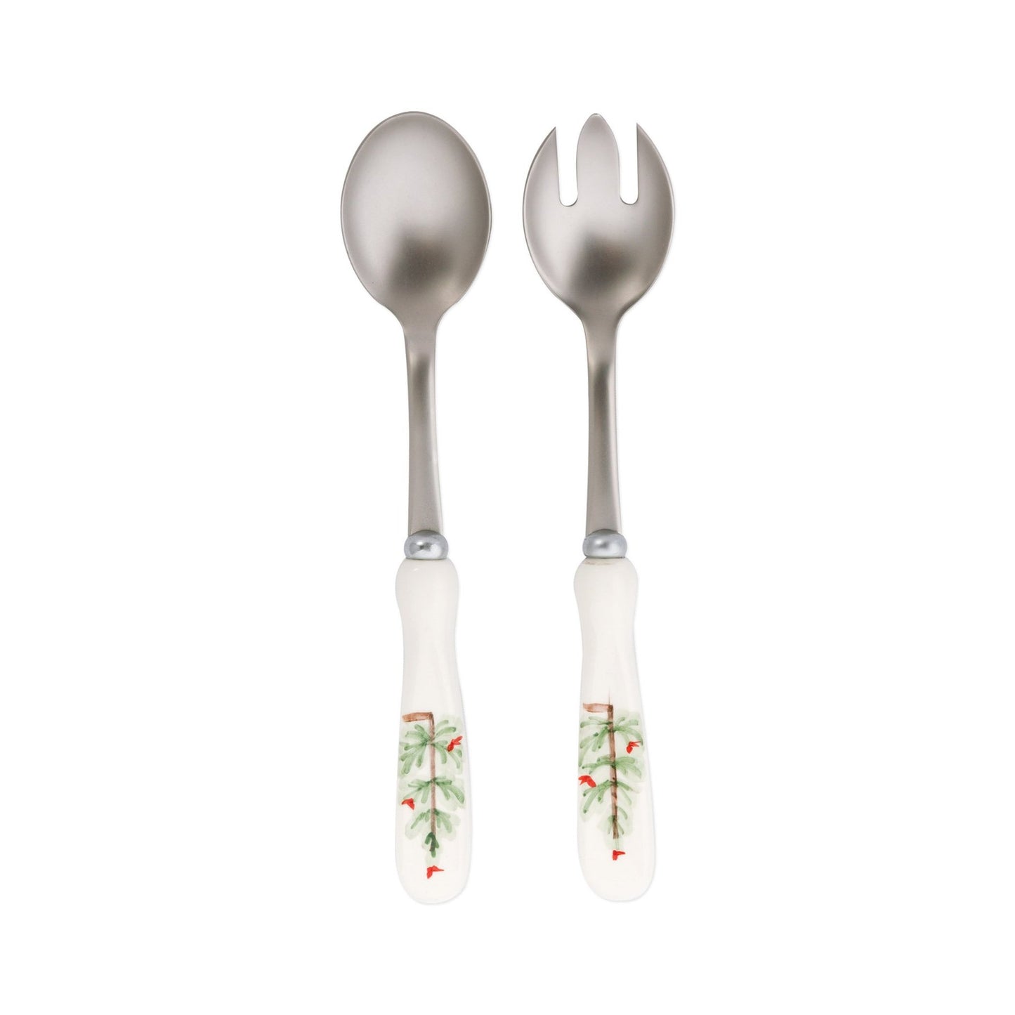 Vietri Lastra Holiday - Salad Server Set Gift Boxed