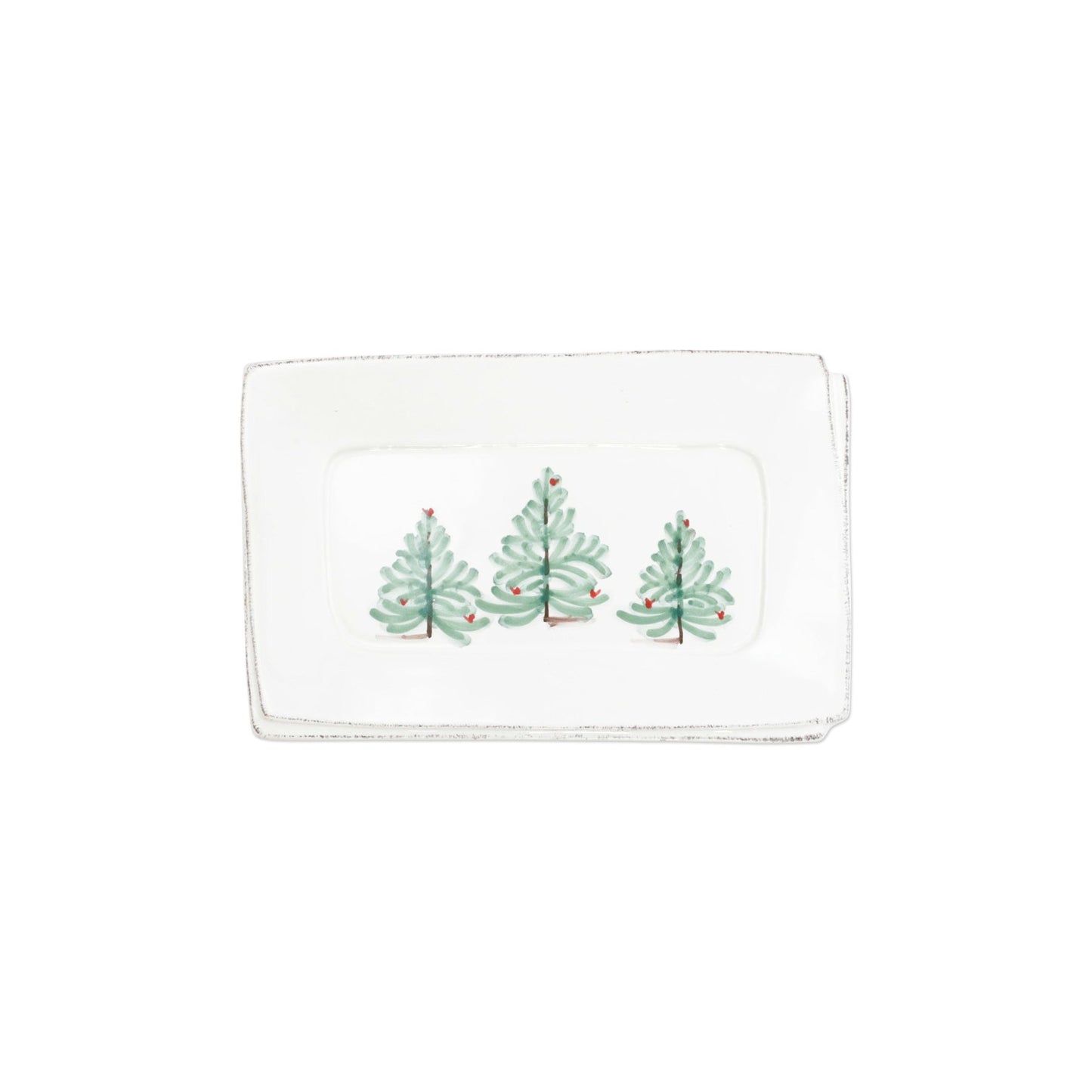 Vietri Lastra Holiday - Small Rectangular Tray