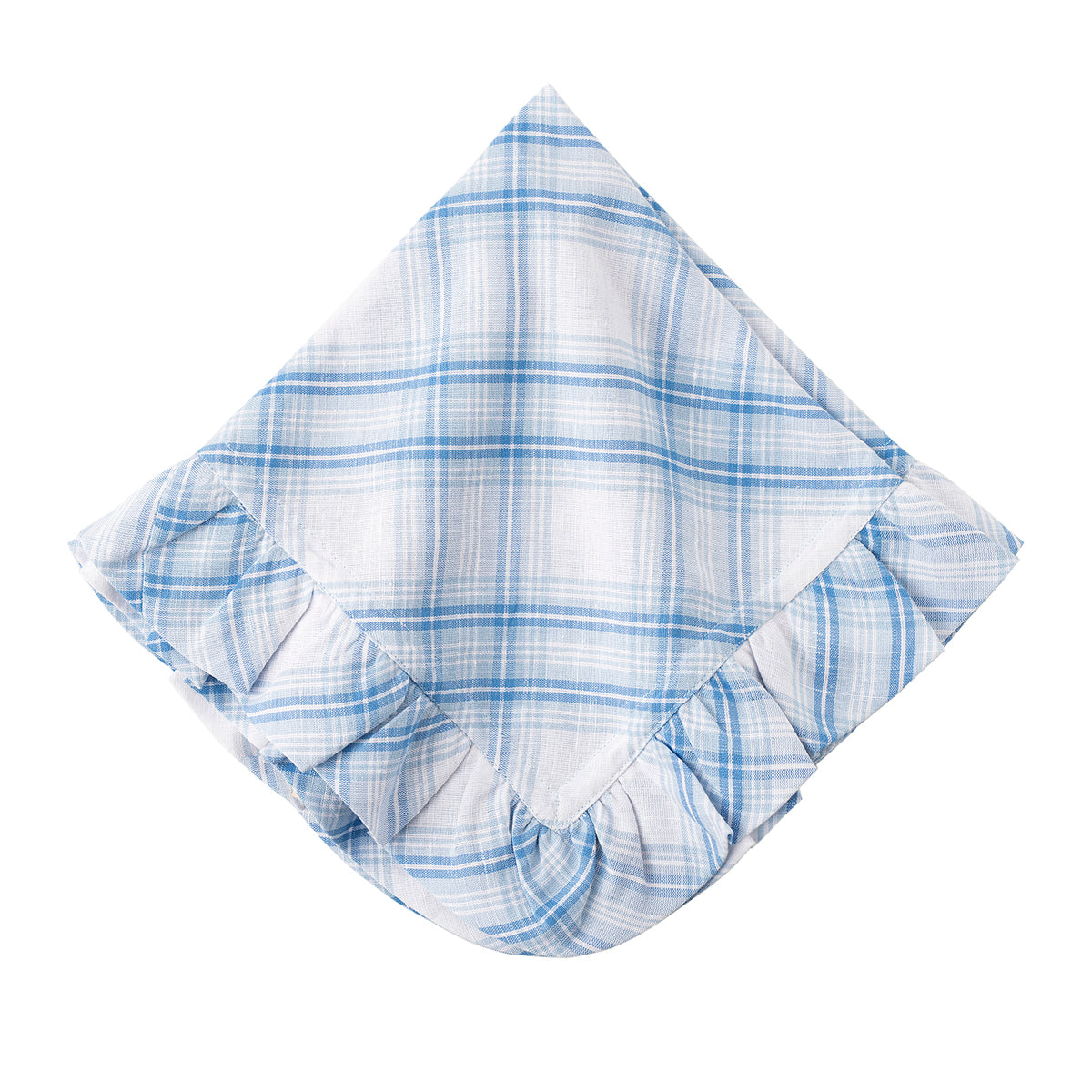 Juliska Napkin: Tartan Chambray Ruffle